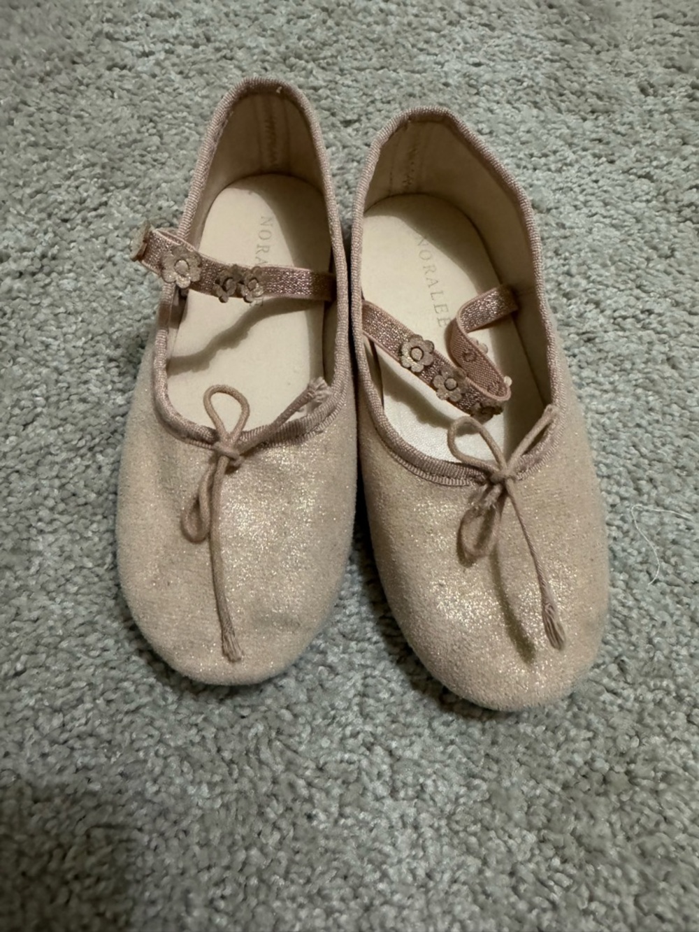 NoraLee Rose Gold Mary Jane Flats - Pink